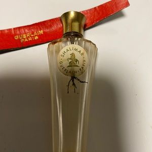 Vintage Shalimar perfume bottle and case